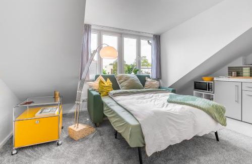 Neuehrenfeld Apartamento | Schickes Dachstudio im beliebten Köln Neu-Ehrenfeld mit Peleton-Rad