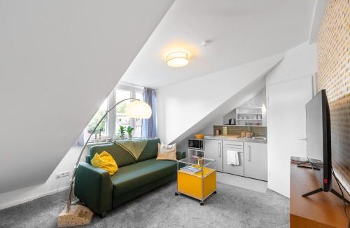 Neuehrenfeld Apartamento | Schickes Dachstudio im beliebten Köln Neu-Ehrenfeld mit Peleton-Rad