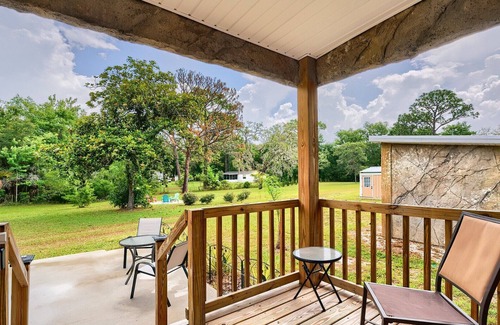 Crystal River Casa | Sea Cow Cabin Tiny Home Near Springs w/ Yard, Fire Pit & Relaxing Porch