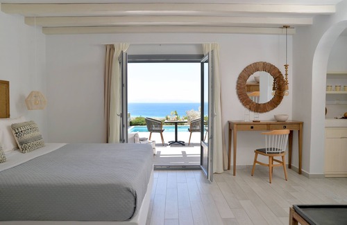 Stelida Casa | Suite con vistas al mar con piscina de hidromasaje | Mitología Naxos