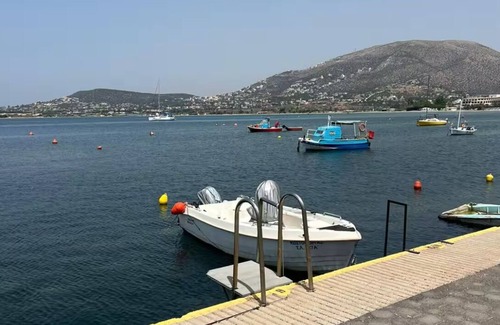 Palaia Fokaia Apartamento | Seafront Penthouse Stunning Views Massive Balconies