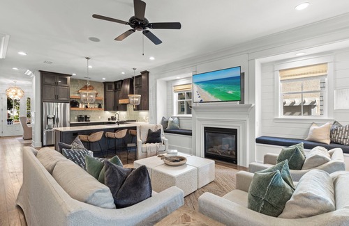 WaterSound West Beach Casa | "Seaglass" Watersound home with Golf Cart, Pool, and Private Beach