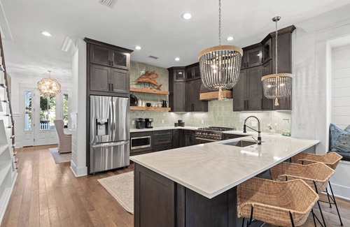 WaterSound West Beach Casa | "Seaglass" Watersound home with Golf Cart, Pool, and Private Beach