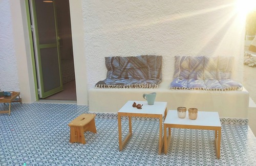 Platanias Town Cabaña | Seamoon Cottage our cozy cottage ,20 meters from Platanias beach!!