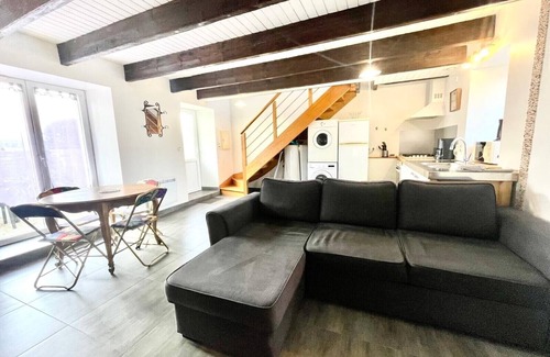 Santec Cabaña | Bisquine-Gîte-Vista al Jardín-Baño Privado-Familiar