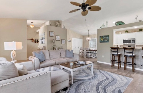 Englewood Casa | Seaside Sanctuary, coastal home, private beach access and golf cart pick up to restaurants