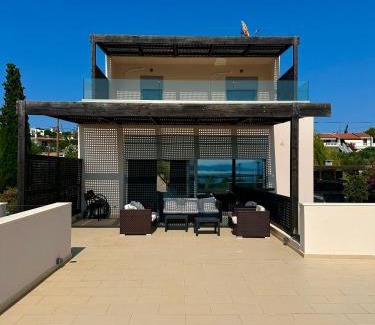 Karystos Casa | Seaside Villa with Private Football Pitch