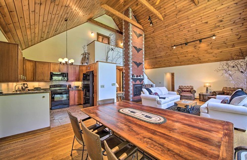 South Casco Cabaña | Sebago Lake Gem on Private Cove w/ Boat Dock!