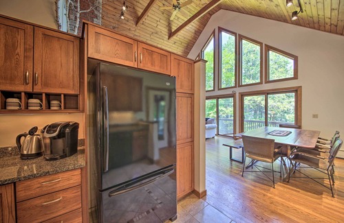 South Casco Cabaña | Sebago Lake Gem on Private Cove w/ Boat Dock!