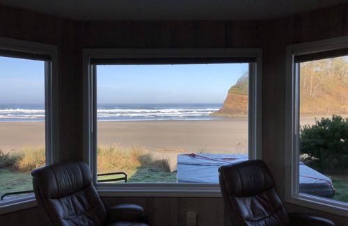 Neskowin Casa | Casa frente a la playa aislada y actualizada con vistas espectaculares