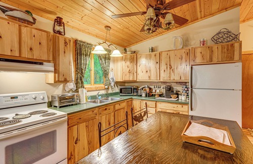 Farwell Cabina | Secluded Farwell Cabin w/ Fire Pit & Gas Grill!