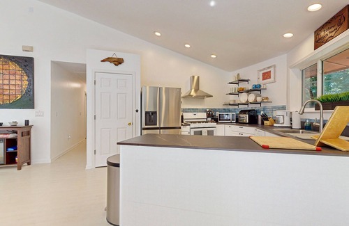 Whittier Casa | Secluded home with firepit, deck and open windows to nature