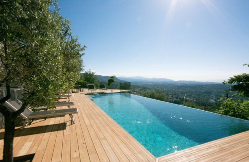 Tourrettes-sur-Loup Villa | Retiro de lujo a 10 minutos de San Pablo de Vence, impresionantes vistas al mar