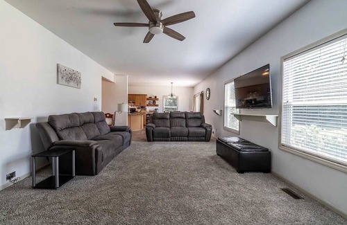 Fort Wayne Casa | Secluded Luxury Stay with Pond, Pool & Playset