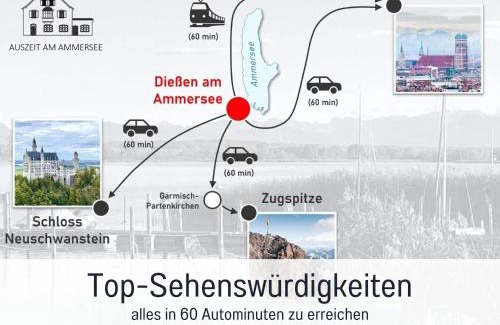 Diessen am Ammersee Apartamento | SEEZEIT Ferienwohnungen Familiennest