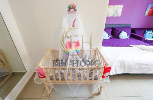 Seri Kembangan Apartamento | Serdang Resort-Style Family Suite #Babycot #15 Pax