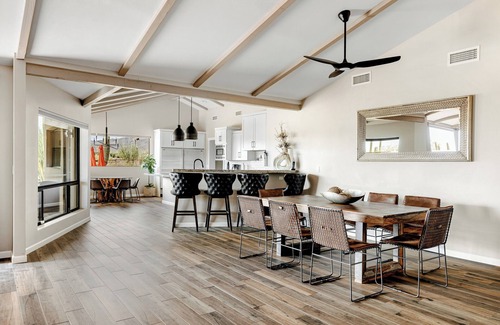 Carefree Casa | Serene by LuxeKey | Pool, Spa, Shuffleboard, Horseshoe & Desert Views