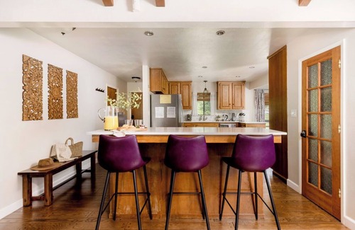 Yosemite Forks Casa | Serene Creekfront Cabin - KingBed - 20min Yosemite - Wraparound starview deck