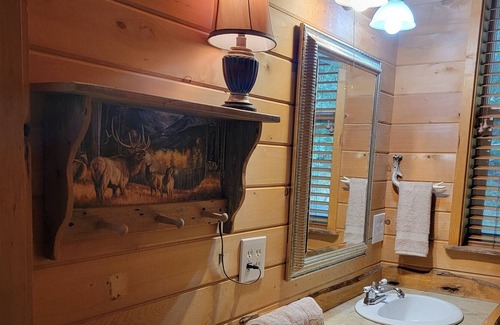Coos Bay Casa | Serene Creekfront Lodge style home hidden away in Elliot National Forest
