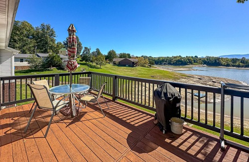 Dandridge Casa | Serene lakefront home w/ free attraction tickets, dock, game room, & fire pit