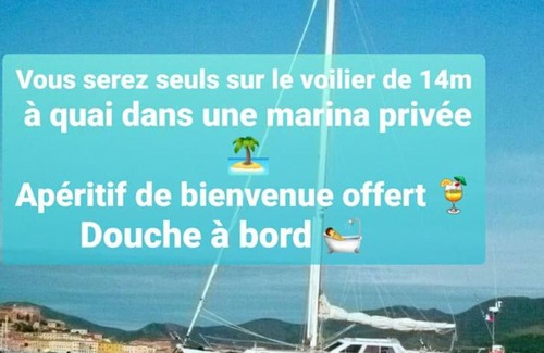 Porto-Vecchio Alquiler De Eote | SEULS sur un voilier de 14 m.Le Bateau de Pat
