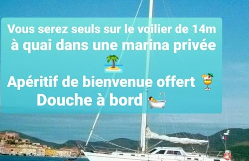 Porto-Vecchio Alquiler De Eote | SEULS sur un voilier de 14 m.Le Bateau de Pat