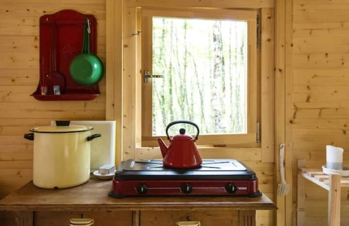 Sougeres-en-Puisaye Cabaña | Shepherds hut in a green setting near Guèdelon.