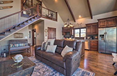 Shelby Casa | Shoreline Home w/ Boat Dock & Fire Pit in Shelby!