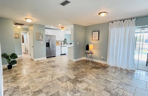 Eight Lakes Casa | Short Distance From Tarpon Point Marina! Gulf Access, Heated Pool, Dock & Tiki!