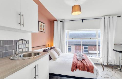 Stoke-on-Trent Apartamento | Sienna Studio 2A Smart TV Netflix Ready