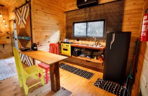 Urubici Cabina | Signal Cabin: bathtub and incredible view from the bed!