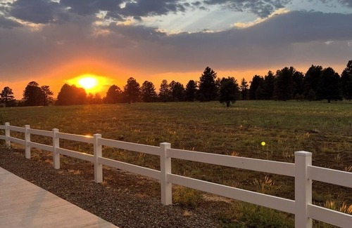 Flagstaff Casa | Sit outside and enjoy the humming birds play as you look directly at Mt Humphrey