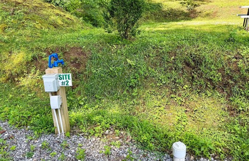 Robbinsville Alquiler De RV | Site 2 – 50 Amp, Water, Sewer & Fire Ring