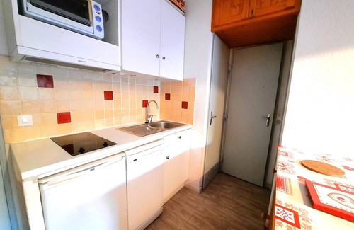 Les Menuires Apartamento | Apartamento para 4 personas, Les Menuires, mascotas, balcón, al pie de pistas