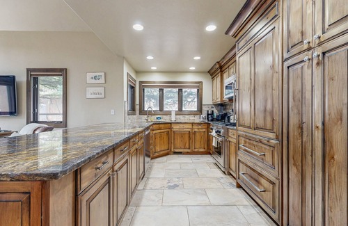 Warm Springs Casa | Ski-in/ski-out chalet with fireplace, furnished deck, & alfresco dining