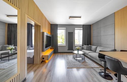 Baluty Apartamento | SKY Home- Piwna Wood -Manufaktura, Parking, Dostęp na Kod