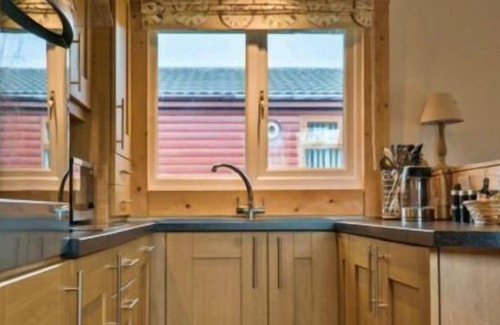 Swarland Cabaña | SkyeView - Hot Tub Lodge, en Felmoor Park, Northumberland para 6, se admiten perros