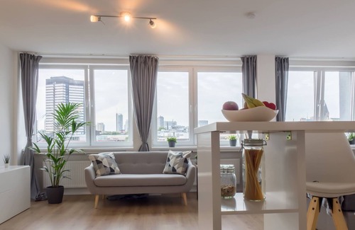 Stadtkern Apartamento | Skyline-Apartment mit Blick auf Essen