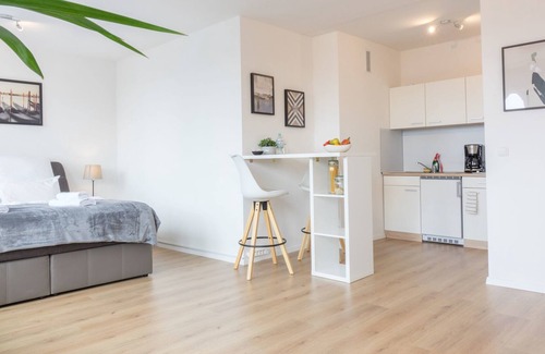 Stadtkern Apartamento | Skyline-Apartment mit Blick auf Essen