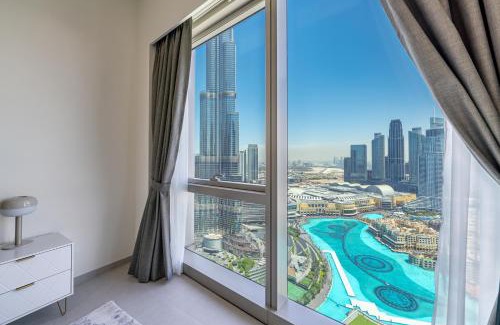 Mirdif Casa | Skyline Serenity Breathtaking Full Burj Khalifa View from a High Floor 3905