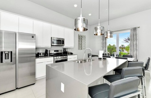 Reunion Hotel | Spacious Modern Condo with Pool Table, Rooftop Terrace and Large Loft. Reunion Resort Water Park Access near Disney at Spectrum Resort Orlando by Rentyl - B27 #214