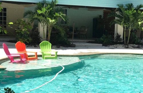 Greenacres Casa | Duerme 15! Hidden Bleu Tropical Mansion en Private 1+ Acre!Piscina climatizada con tobogán!