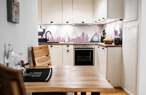 Villingen-Schwenningen Apartamento | Little Black Forest bliss with balcony, kitchen, elevator and garage