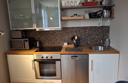 Trondheim Condominio | Small but cozy apartment in central Persaunet, parking space, private bathroom