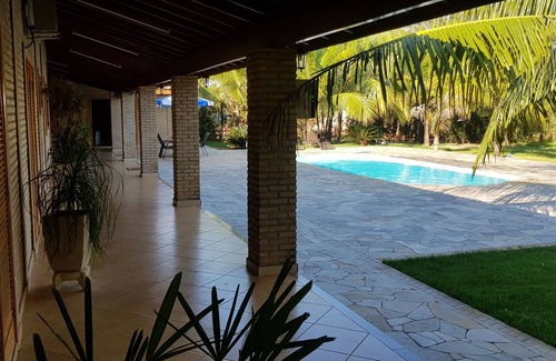 Olimpia Cabaña | Granja Recanto dos Birds 02 con piscina climatizada
