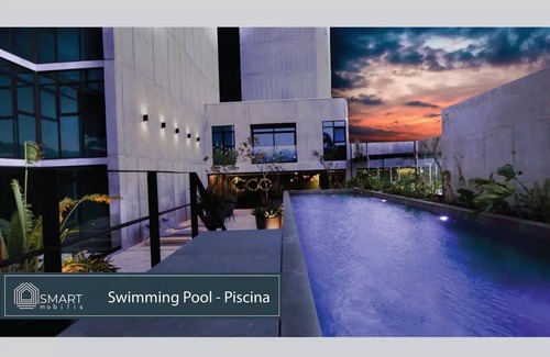 Mata Redonda Apartamento | @SmartMobilis Luxury Penthouse Long Stays,Medical Tourism,Balconies,Pool & Gym