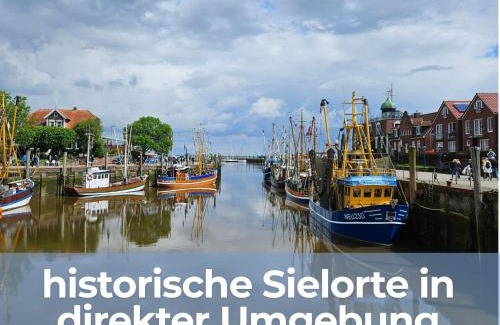 Altfunnixsiel Casa | Smittshörn 3 - Nordsee Ferienhaus für Gruppen und Familien mit eingezäunten Garten
