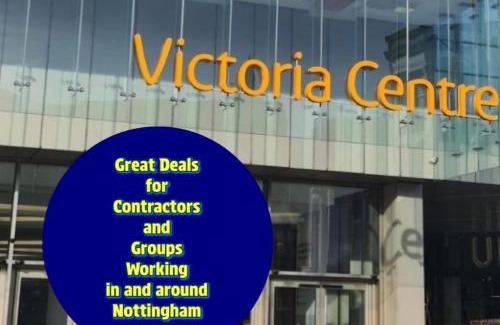 Nottingham City Centre Apartamento | "Snooze Central" - City Centre Apartments above Victoria Centre Shopping Centre with full Kitchen in Milton Street - up to 4 Beds - most Central Location next to the Hilton Hotel - Outdoor Parking for Cars or Vans five pounds a day - Sunday 1pm Check-Out