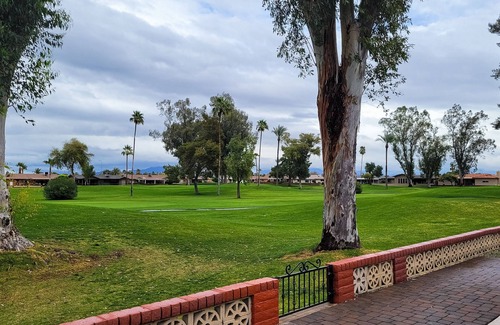 Sunland Village Casa | Snowbird-friendly golf-front home with pool, hot tub, grill, smart TVs, W/D, AC