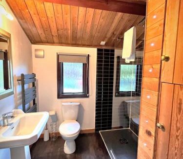 Llanybri Chalet De Esquí | Snowdrop 10-Hot Tub-Woodlandlodges-St Clears-Pembrokeshire